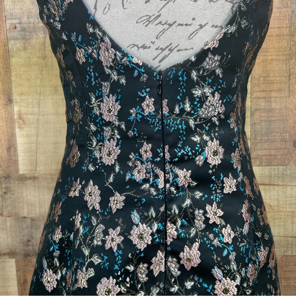 Superdown Macey Black and Pink Bodycon Mini Dress Spaghetti Strap - Picture 6 of 13